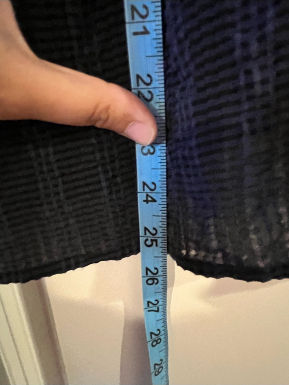 LoveShackFancy Navy Textured Ruffled Shirt - Picture 8 of 8